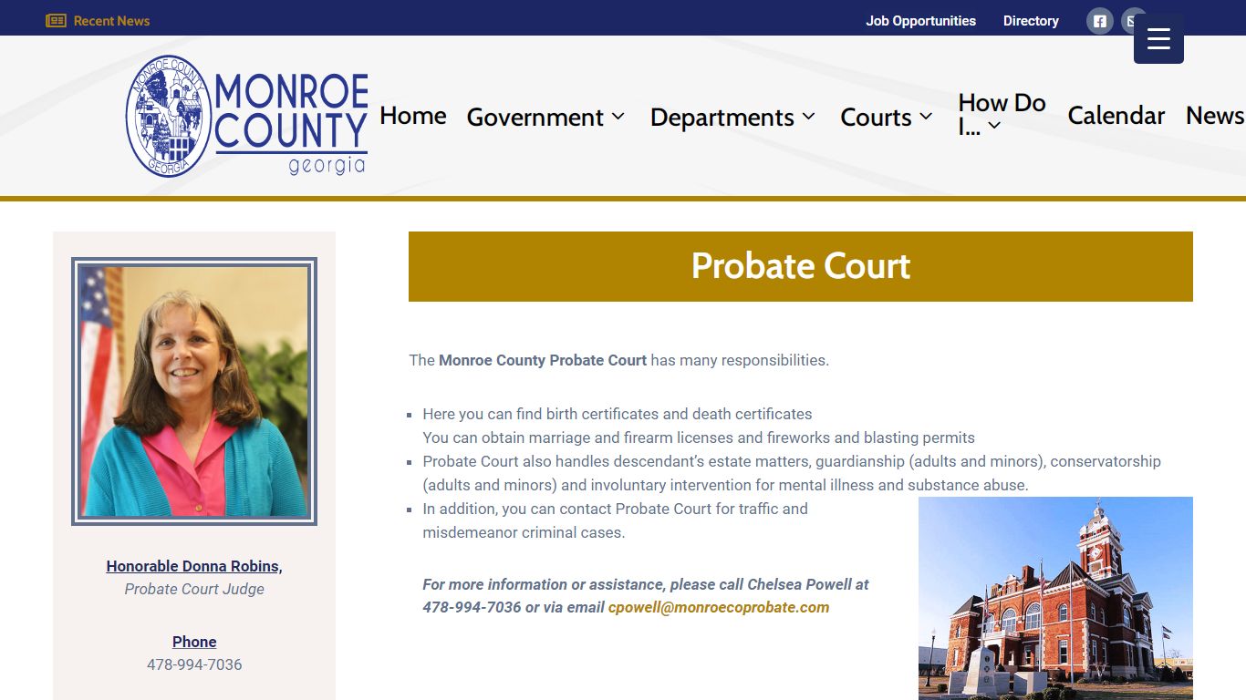 Probate Court – Monroe County, Georgia